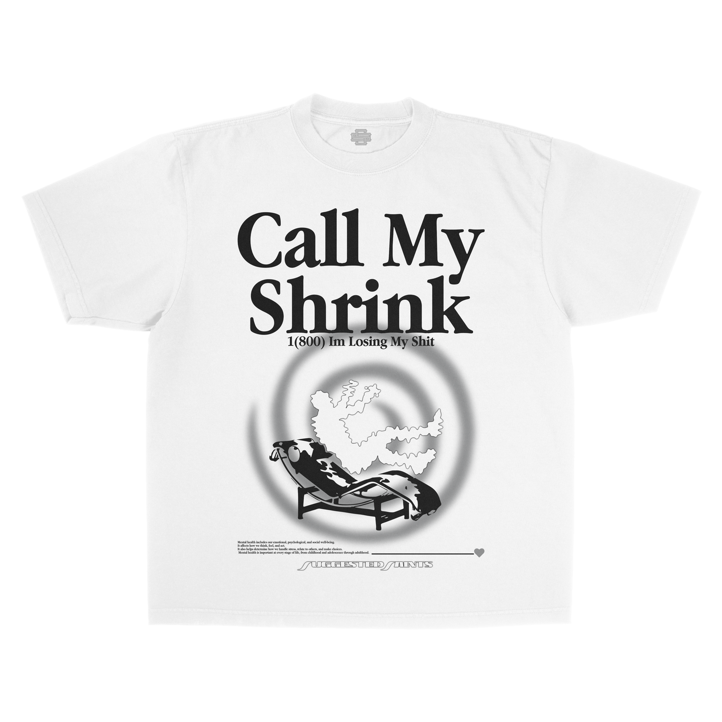 SS Call My Shrink - White T-Shirt
