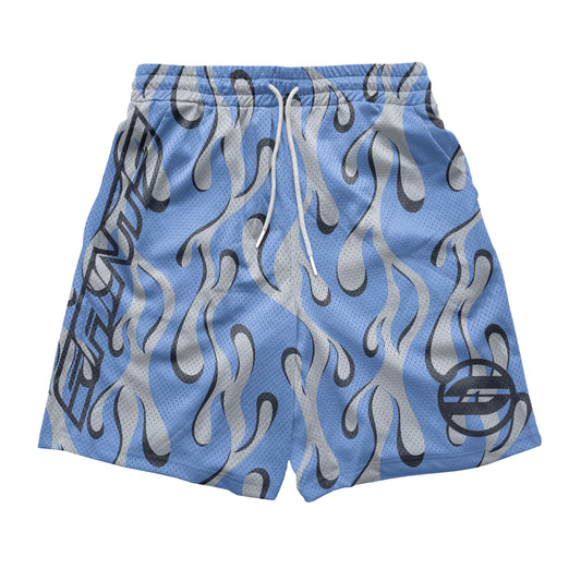 SS Blue Flame Mesh Shorts