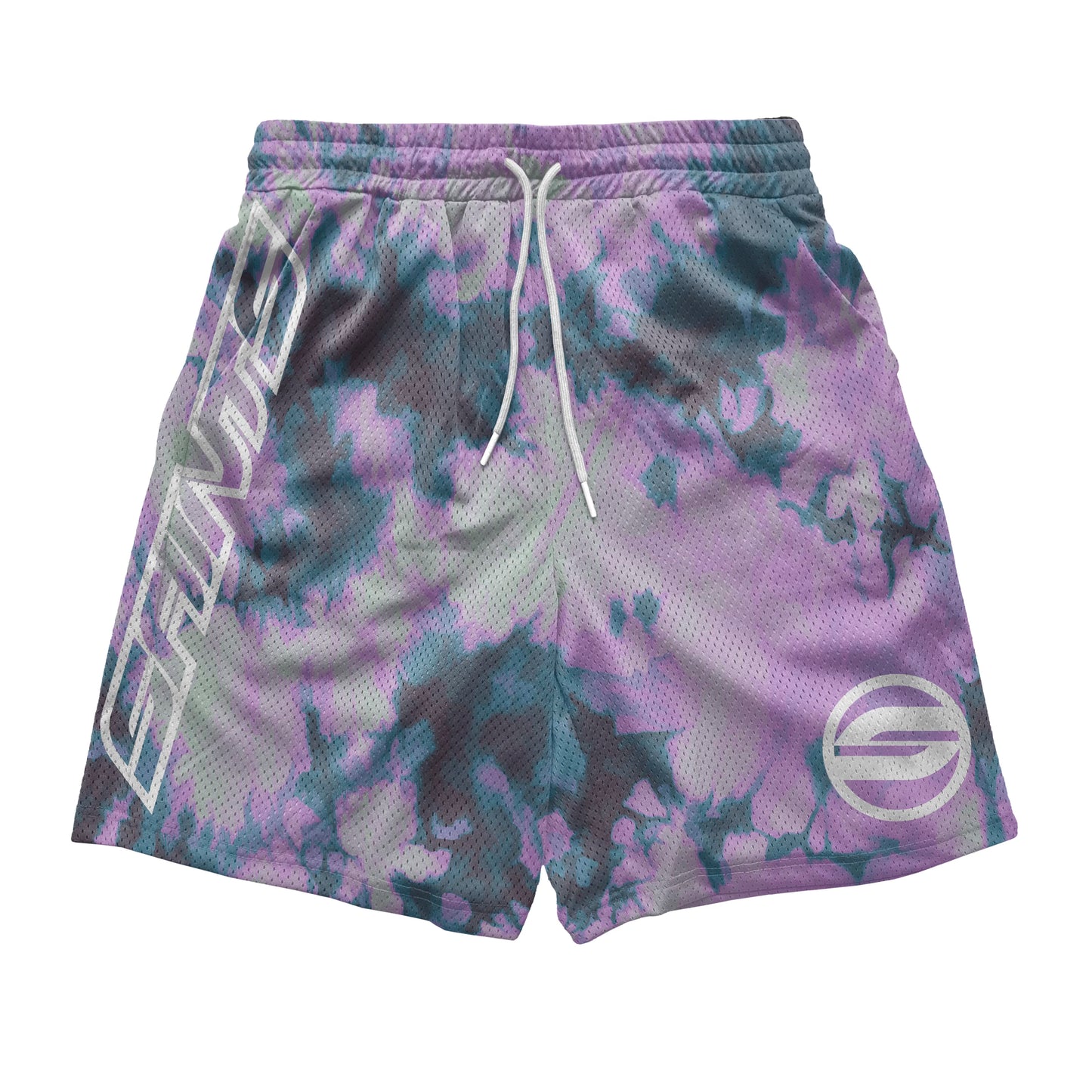 SS Purple Heatmap Mesh Shorts