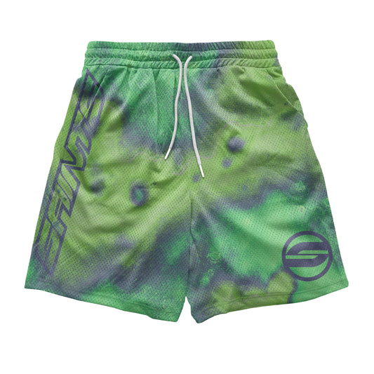 SS Green Heatmap Mesh Shorts