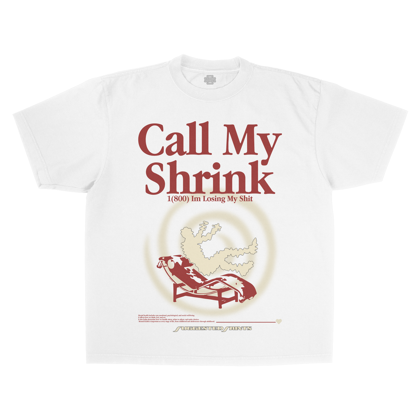 SS Call My Shrink - White T-Shirt