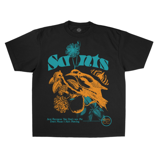 SS Bird Saint - Black T-Shirt