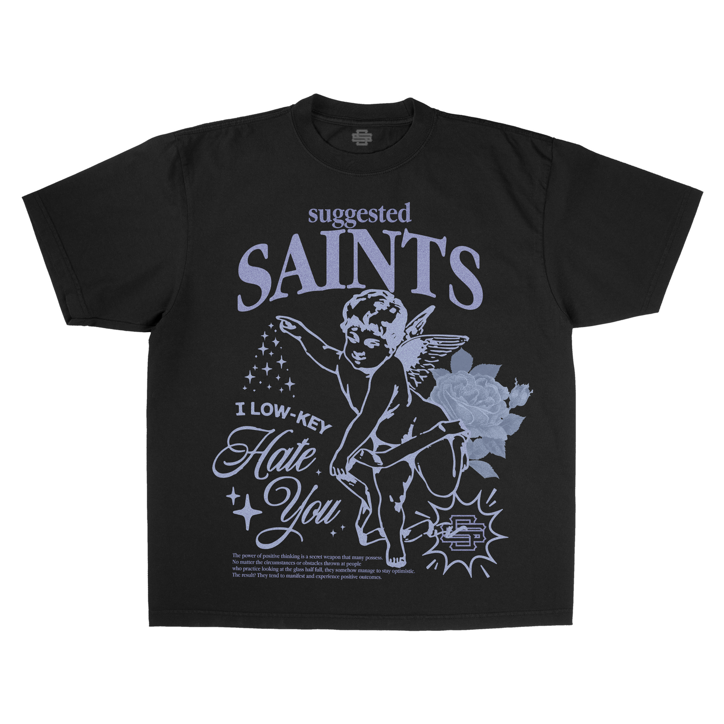 SS Angel Saint - Black T-Shirt