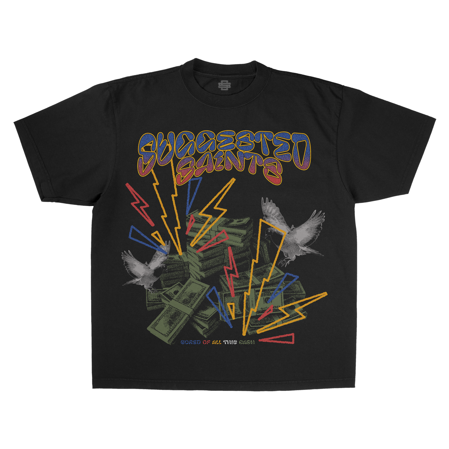 SS Birds & Cash - Black T-Shirt