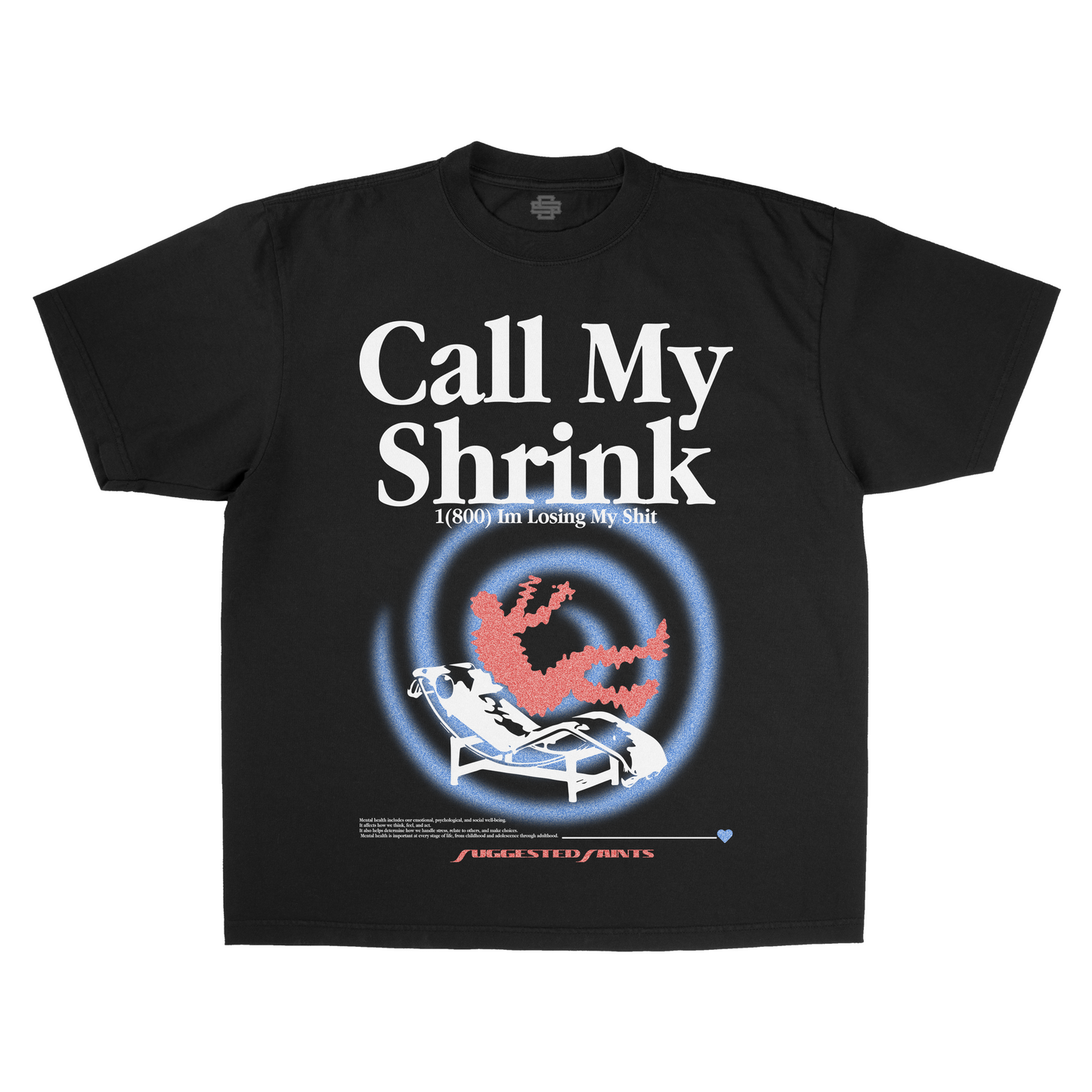 SS Call My Shrink - Black T-Shirt