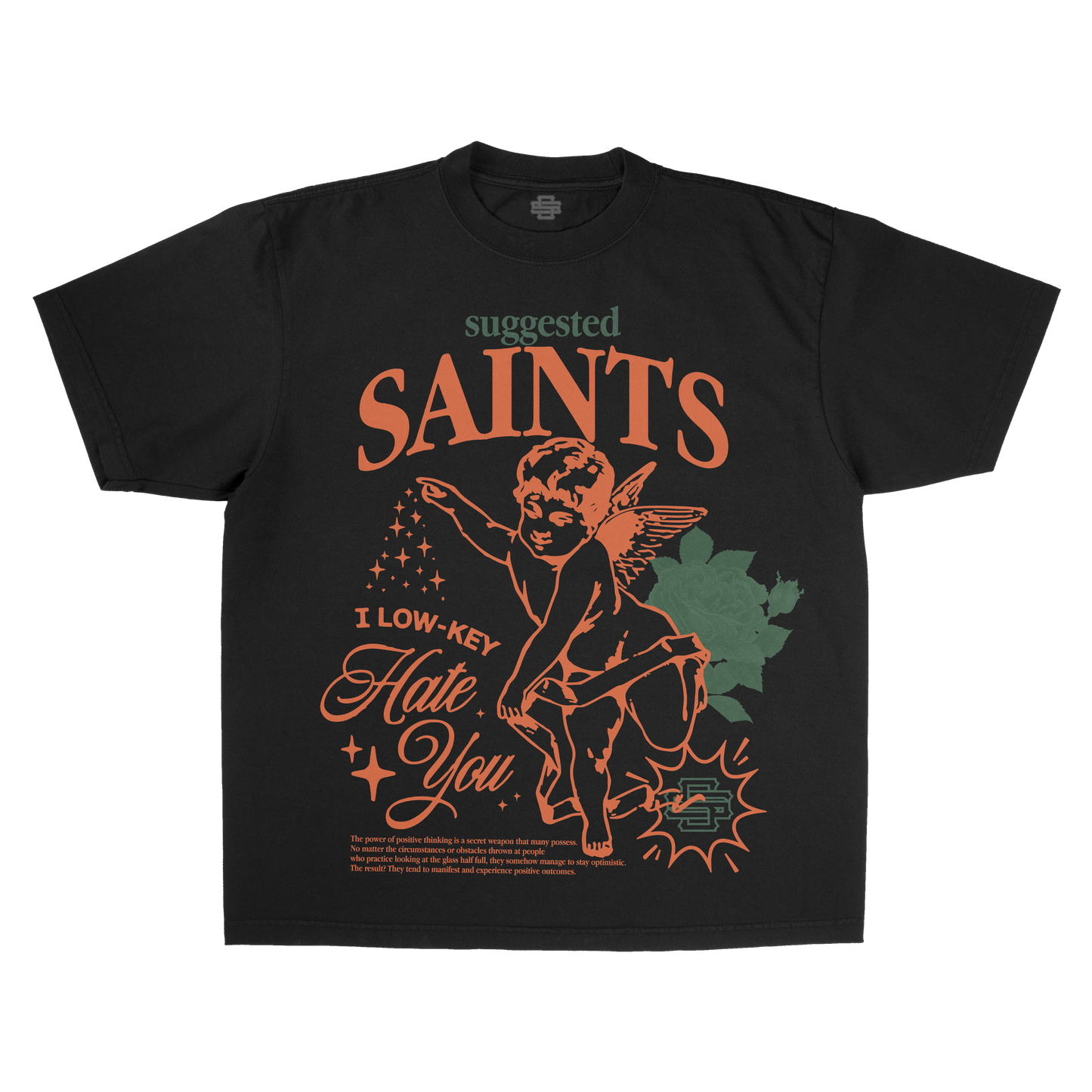 SS Angel Saint - Black T-Shirt