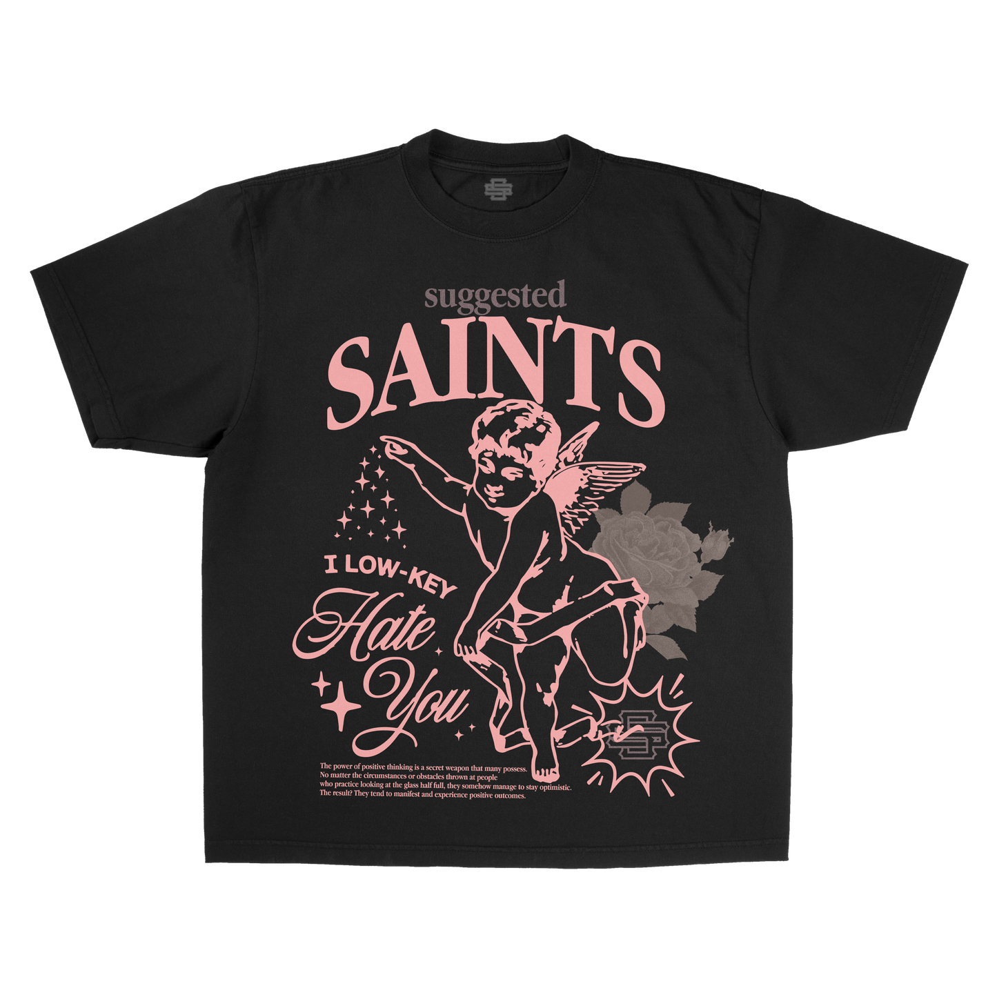 SS Angel Saint - Black T-Shirt