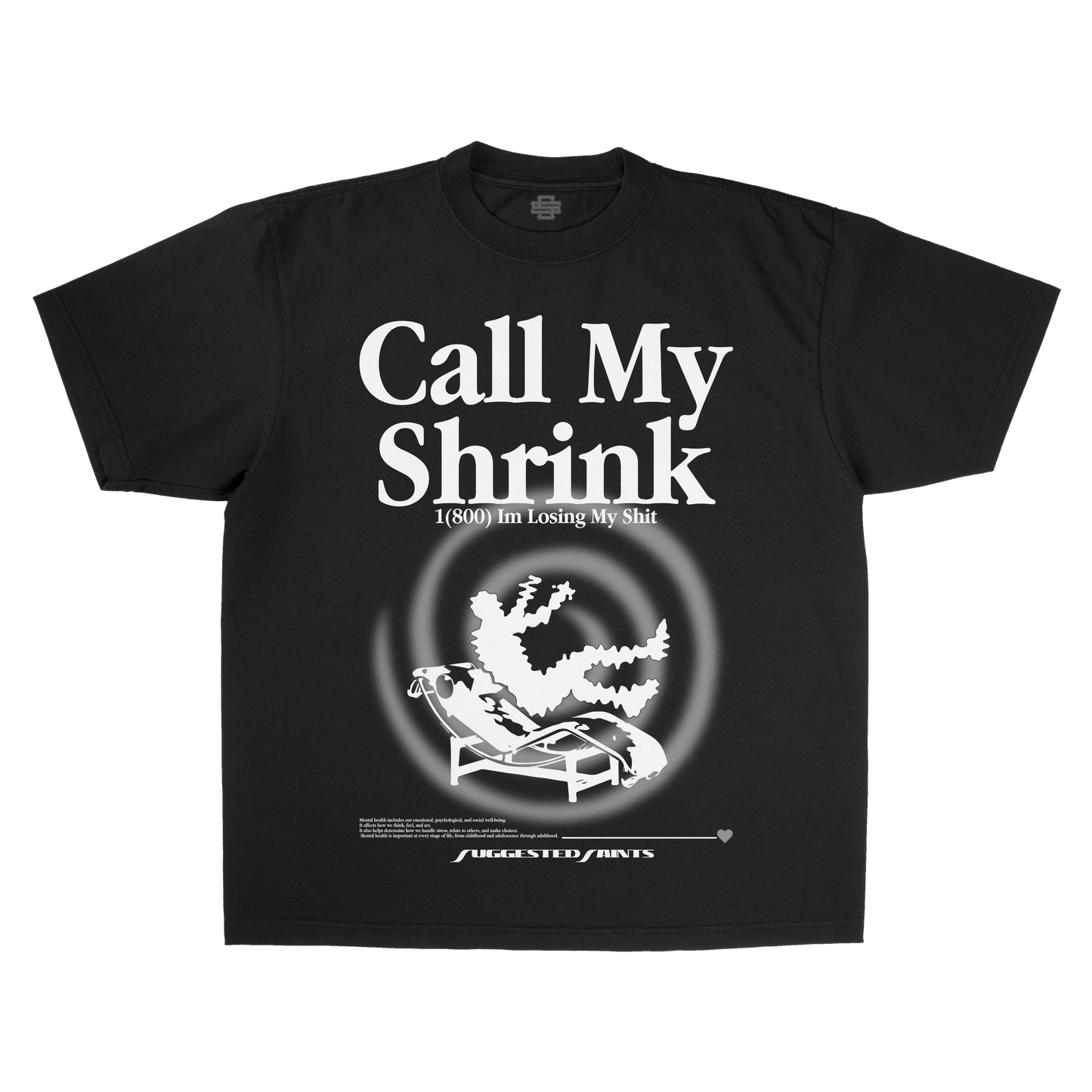 SS Call My Shrink - Black T-Shirt