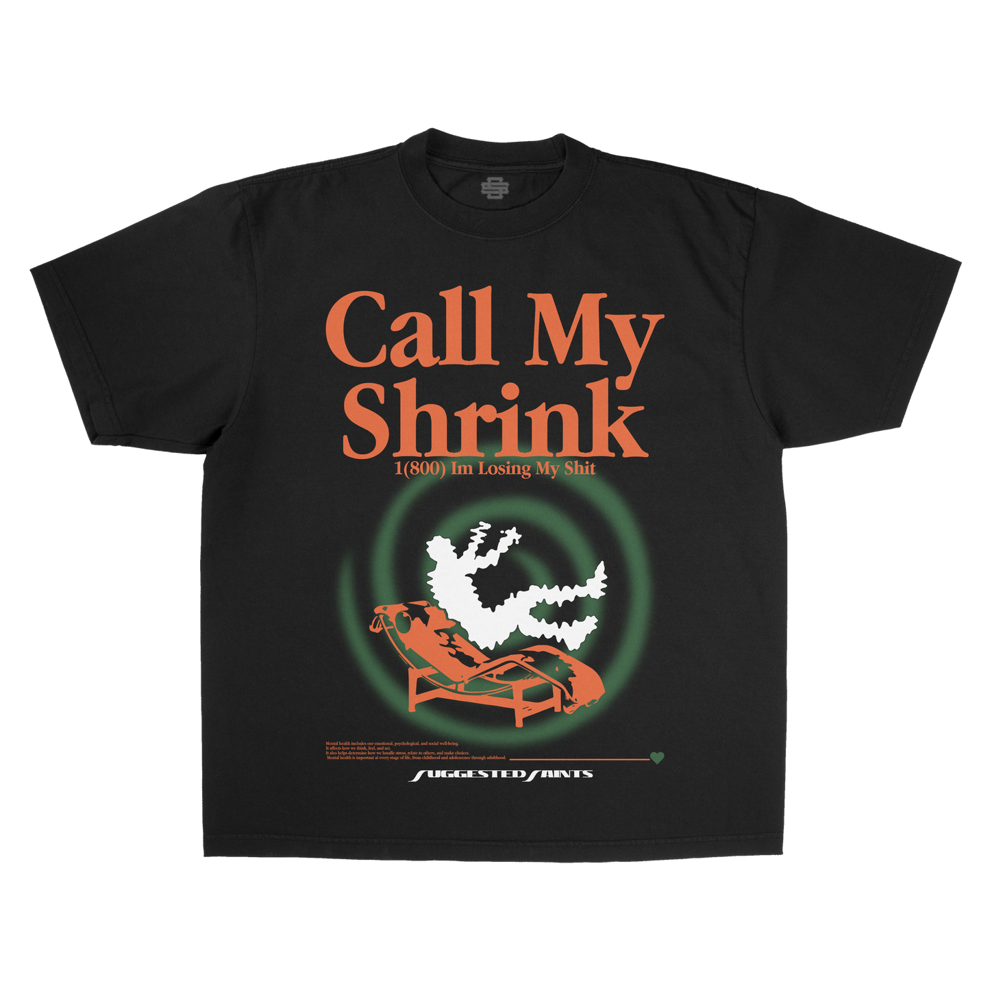 SS Call My Shrink - Black T-Shirt