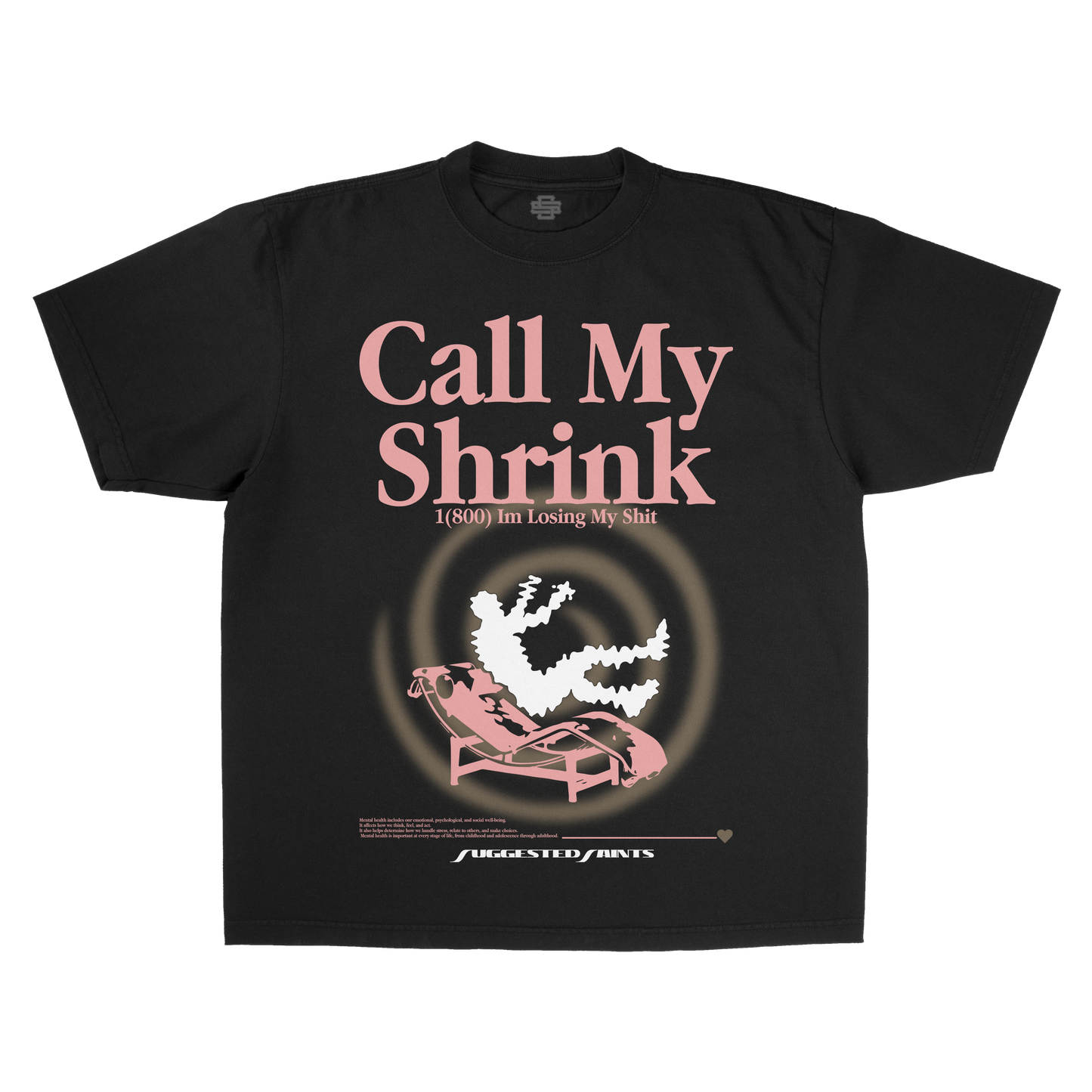 SS Call My Shrink - Black T-Shirt