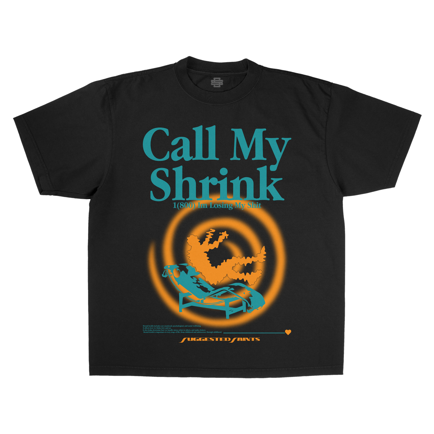 SS Call My Shrink - Black T-Shirt