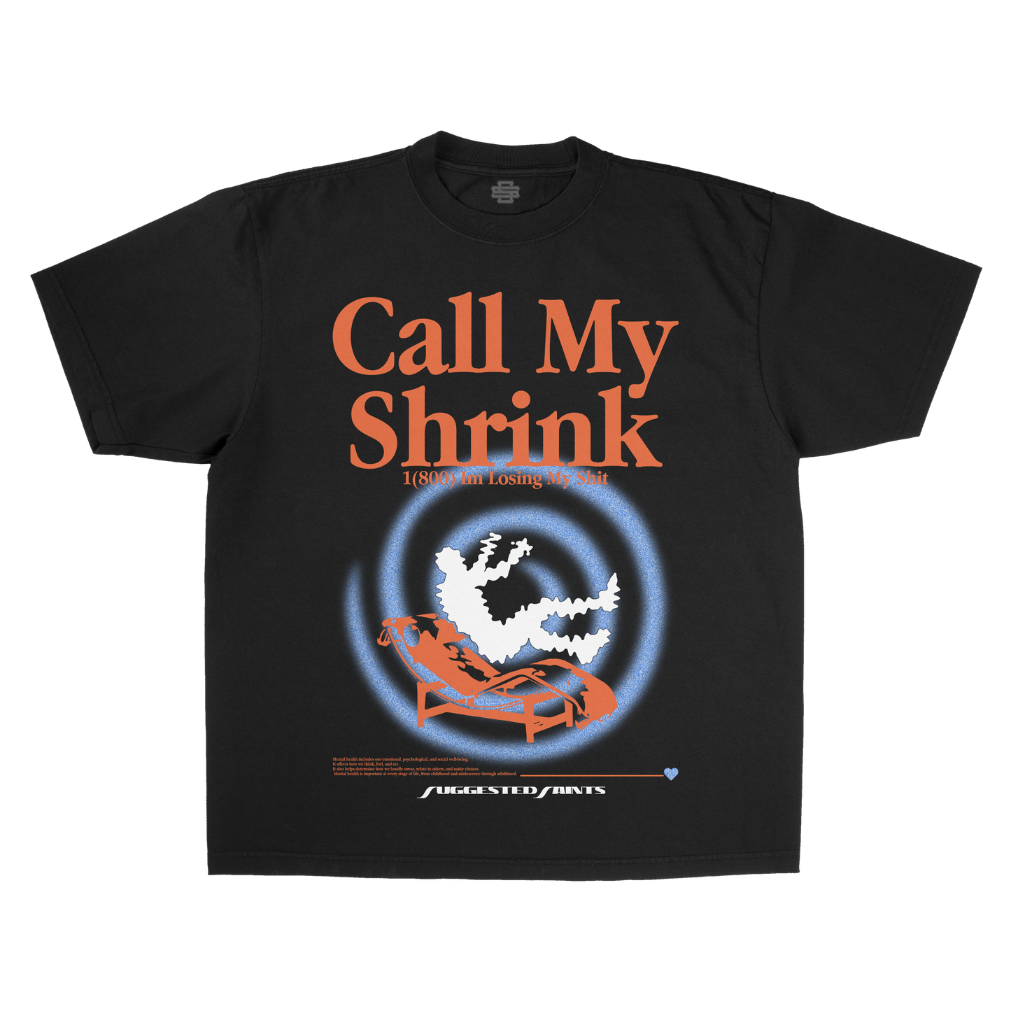 SS Call My Shrink - Black T-Shirt