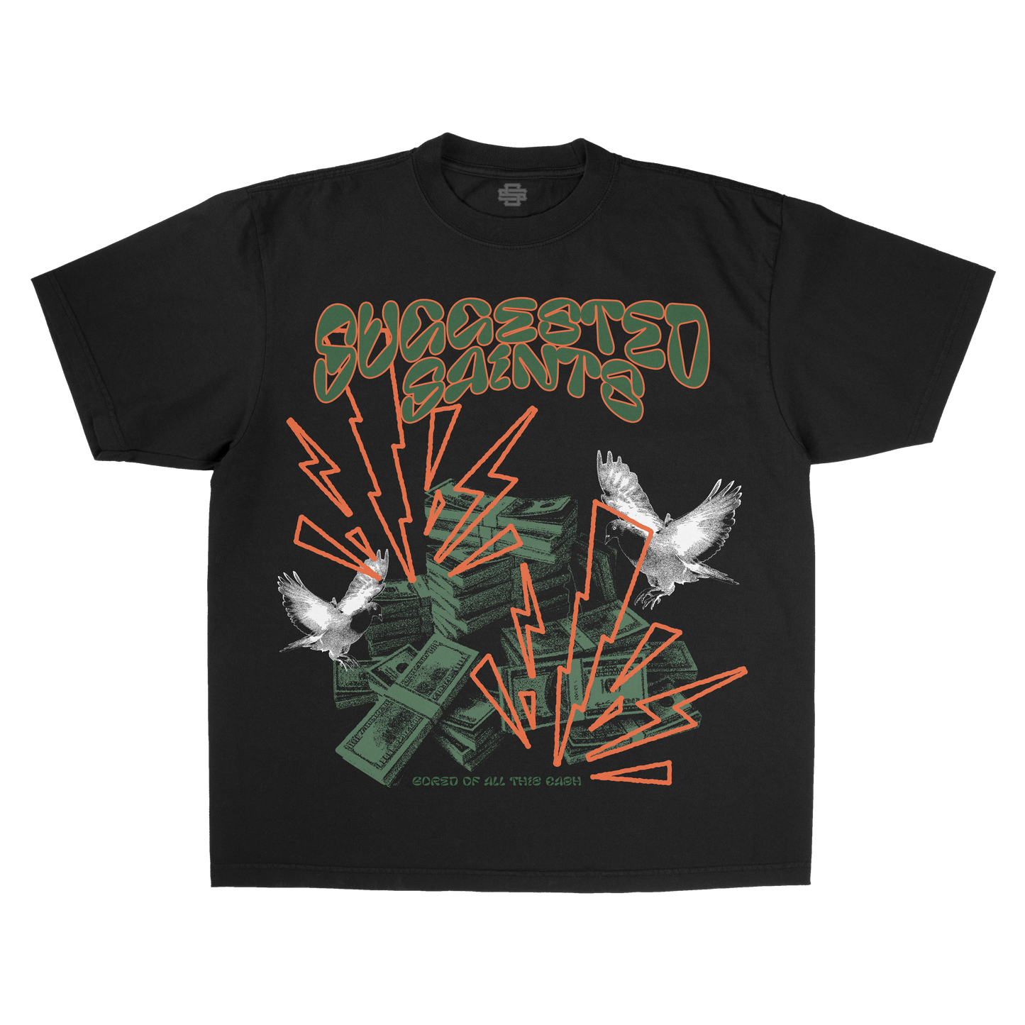 SS Birds & Cash - Black T-Shirt