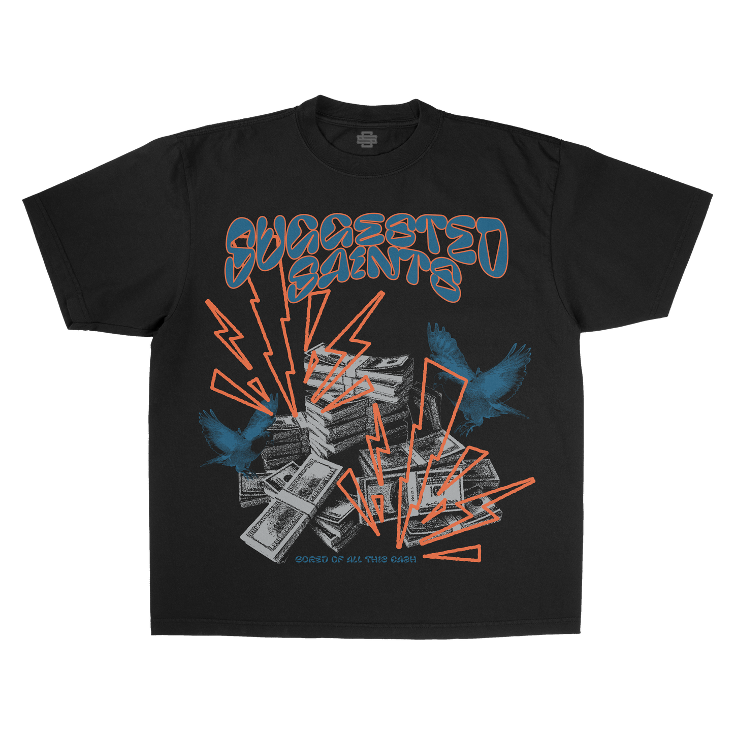 SS Birds & Cash - Black T-Shirt