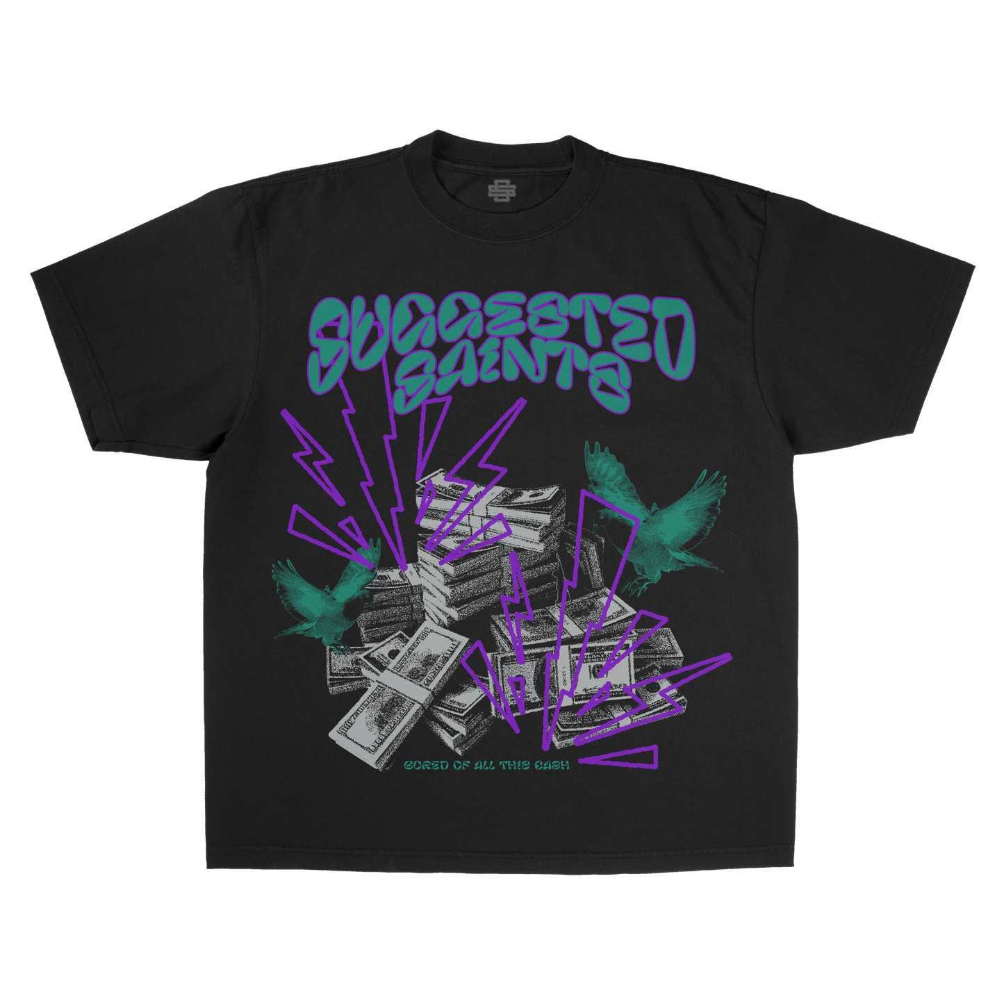 SS Birds & Cash - Black T-Shirt