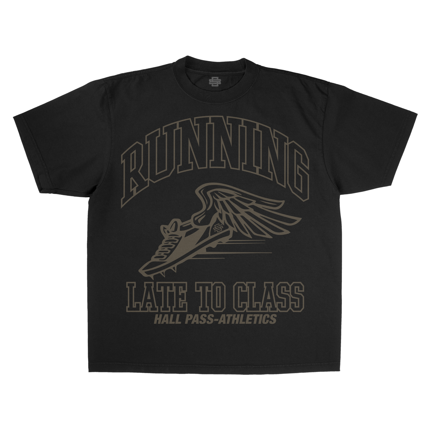 SS Running Late - Black T-Shirt