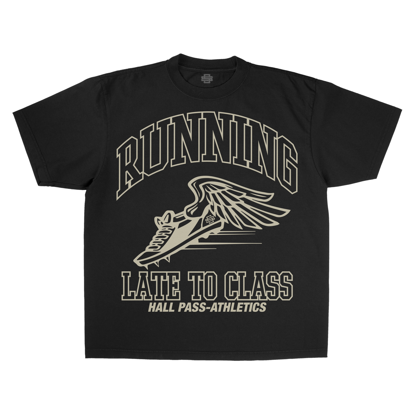 SS Running Late - Black T-Shirt