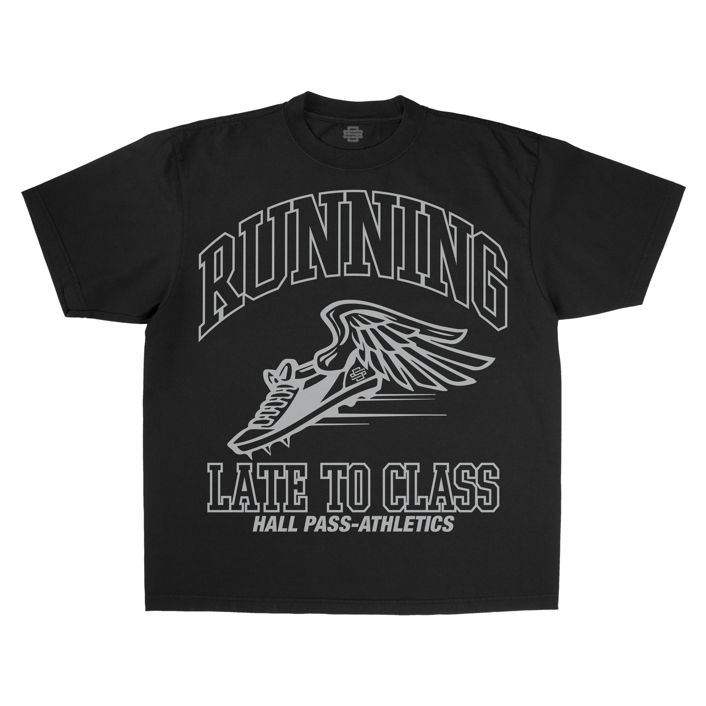 SS Running Late - Black T-Shirt