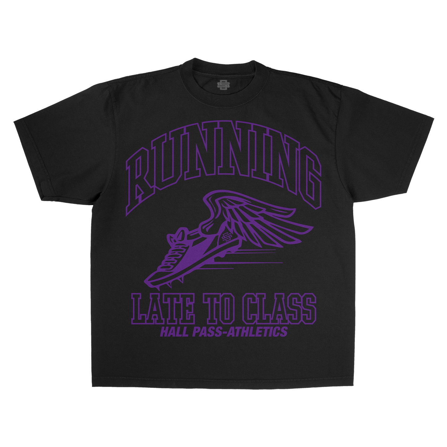 SS Running Late - Black T-Shirt