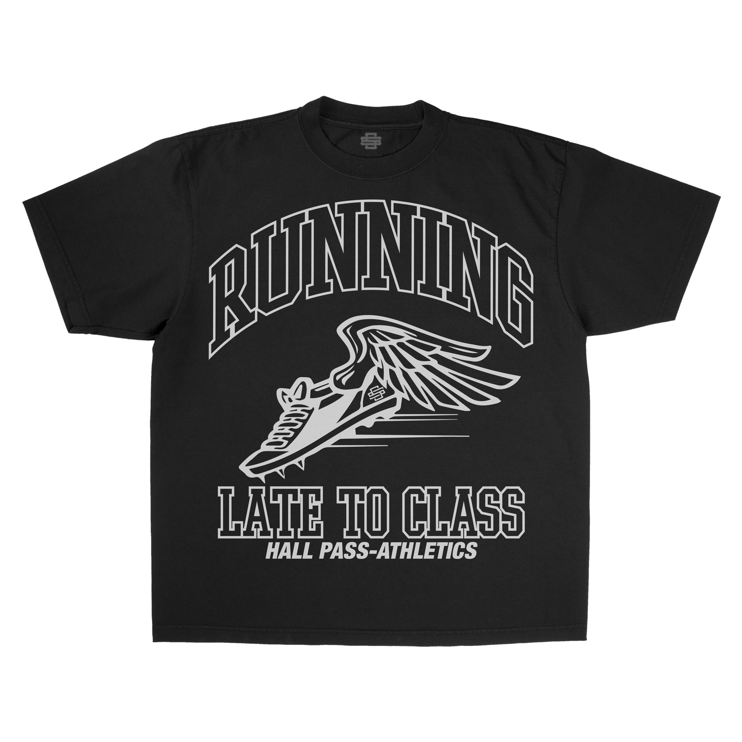 SS Running Late - Black T-Shirt