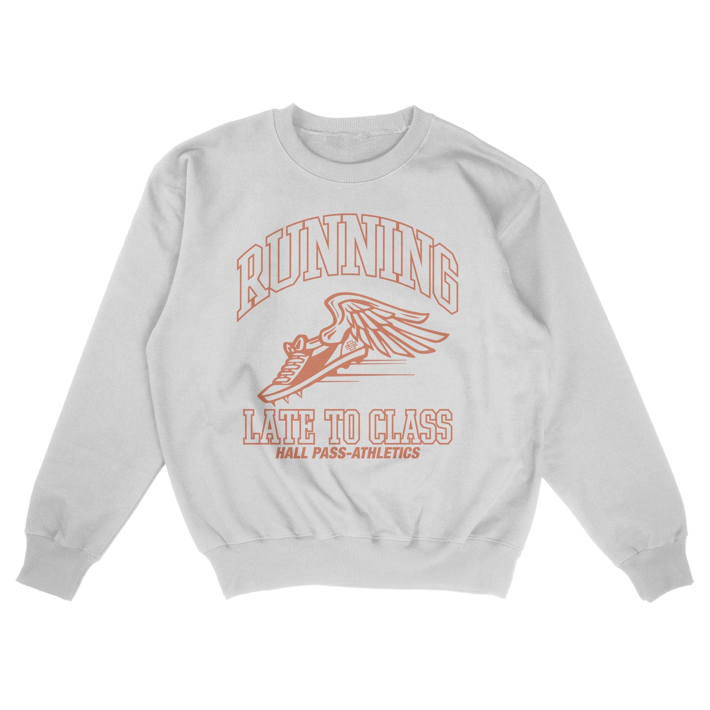 SS Running Late - White Crewneck