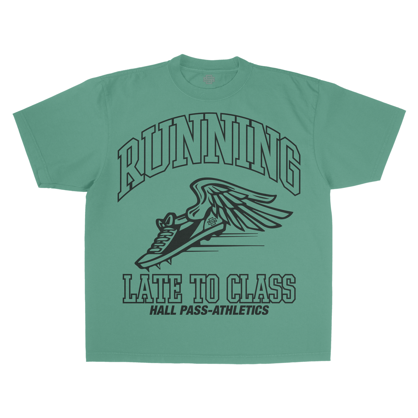 SS Running Late - Green T-Shirt