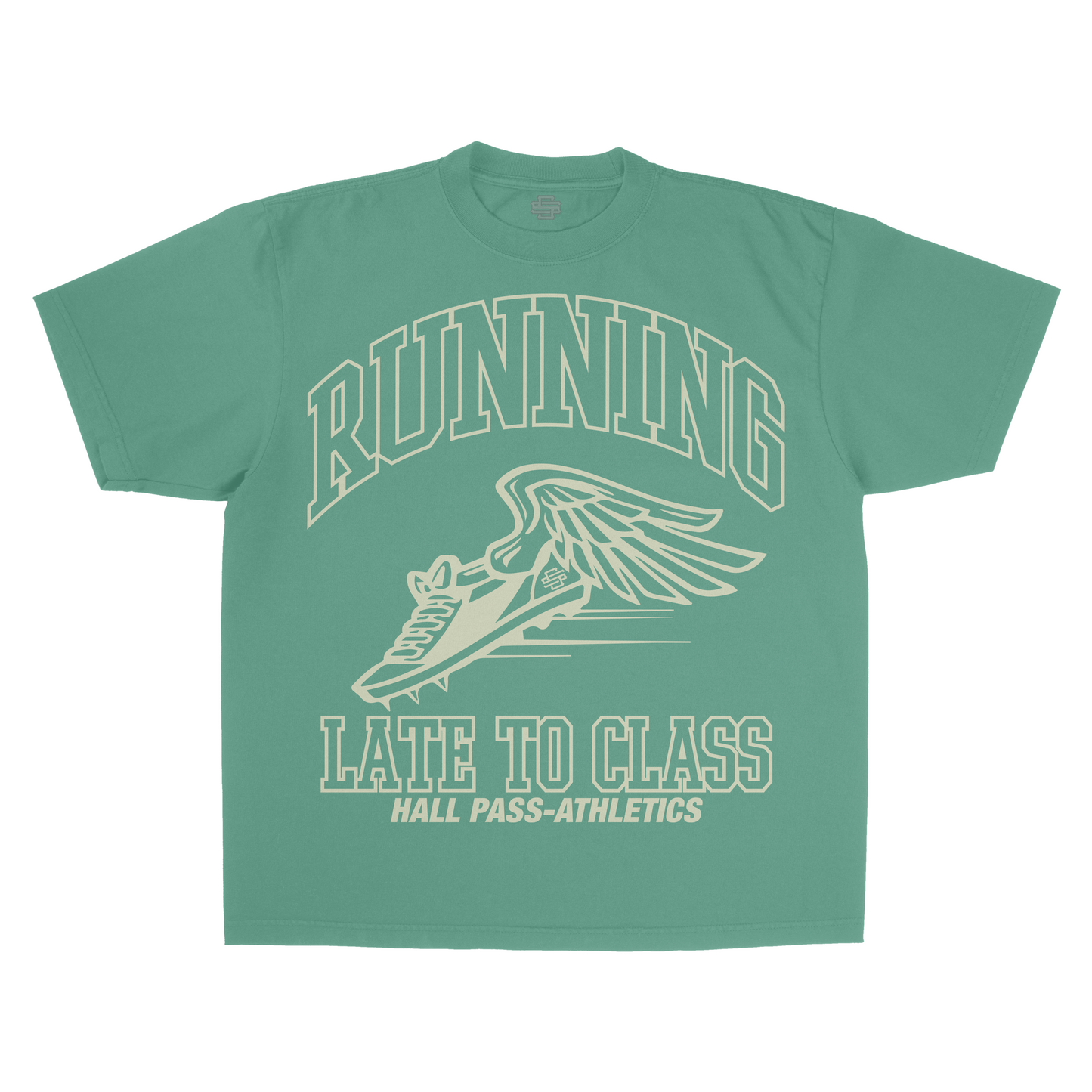 SS Running Late - Green T-Shirt