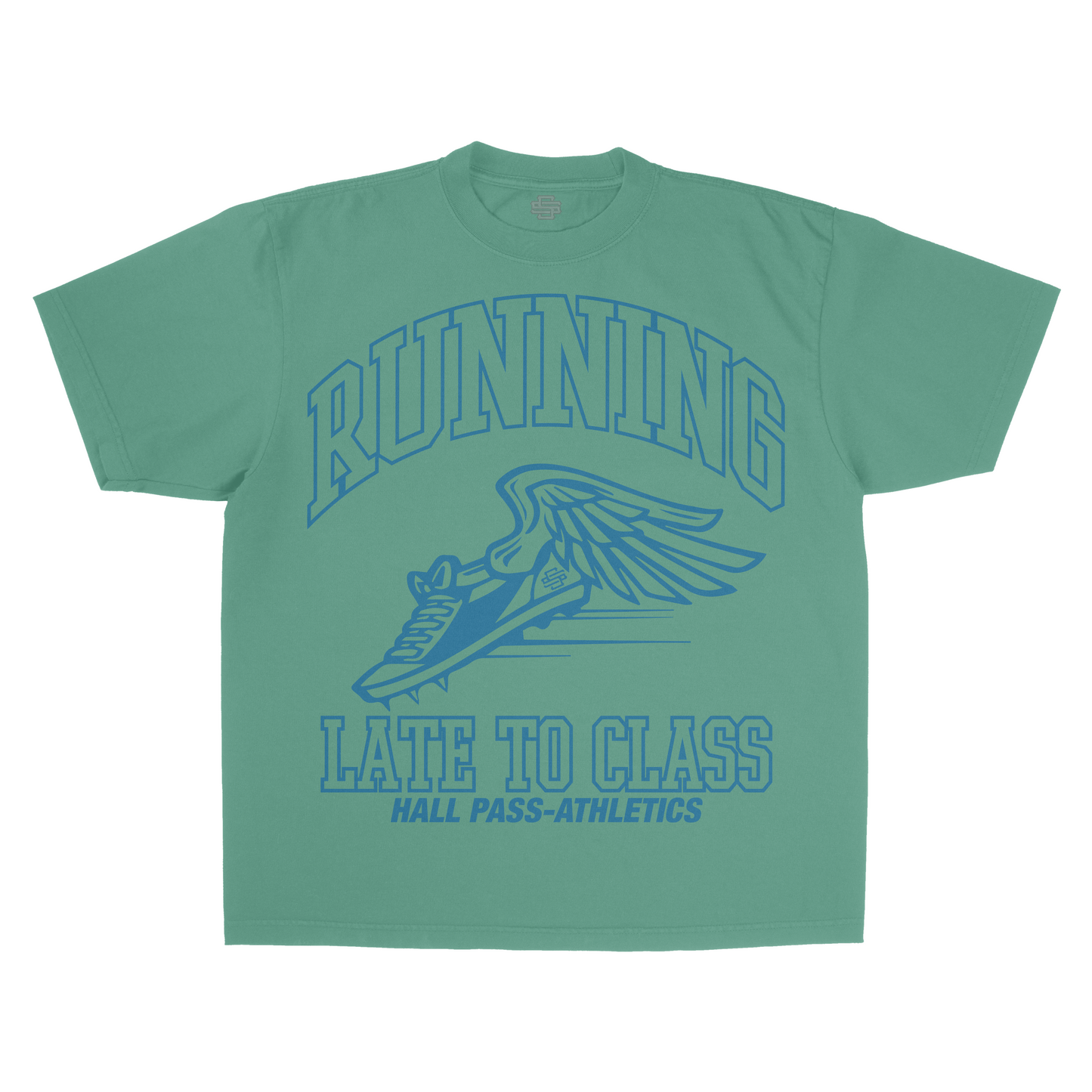 SS Running Late - Green T-Shirt