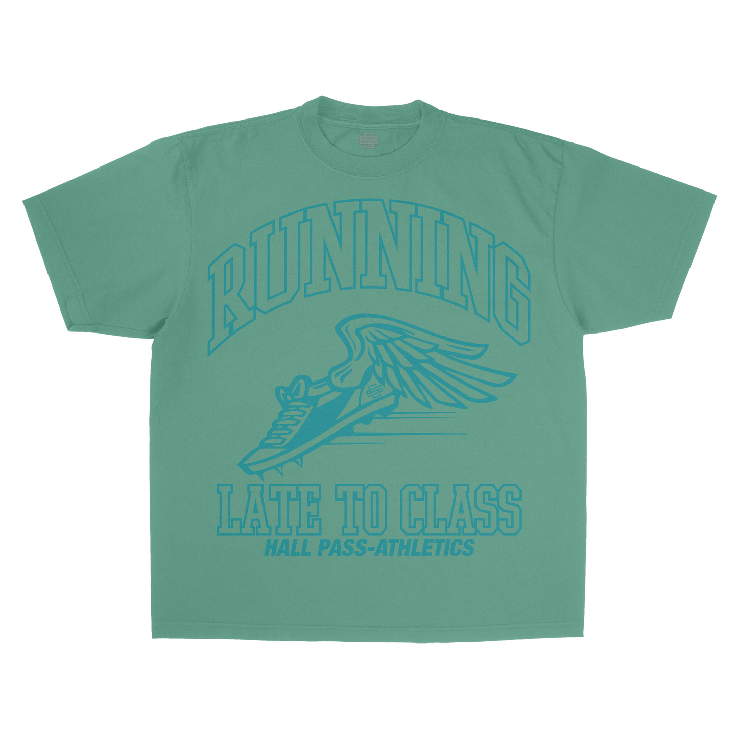 SS Running Late - Green T-Shirt