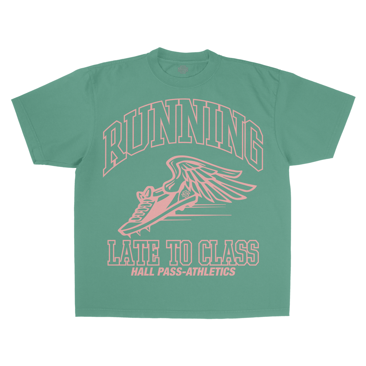 SS Running Late - Green T-Shirt