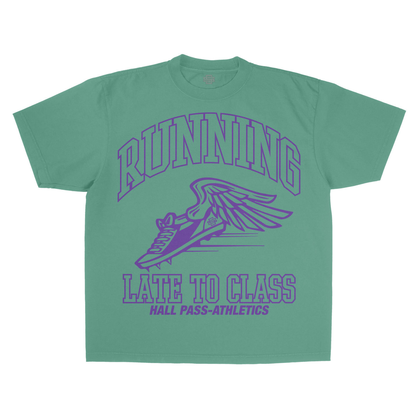 SS Running Late - Green T-Shirt