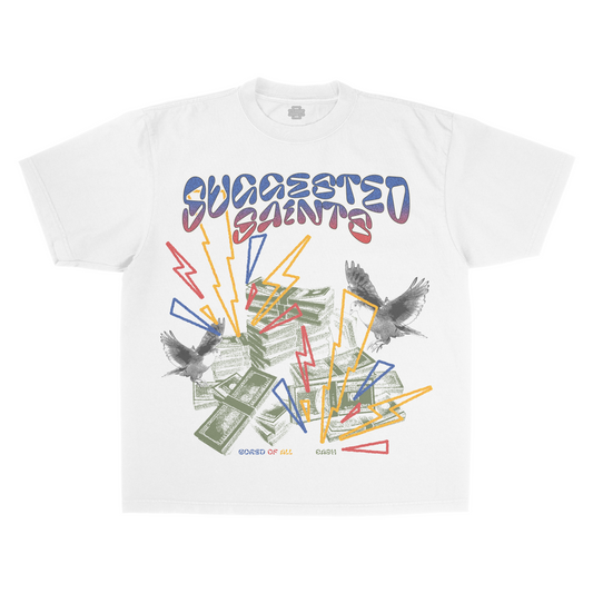 SS Birds & Cash - White T-Shirt