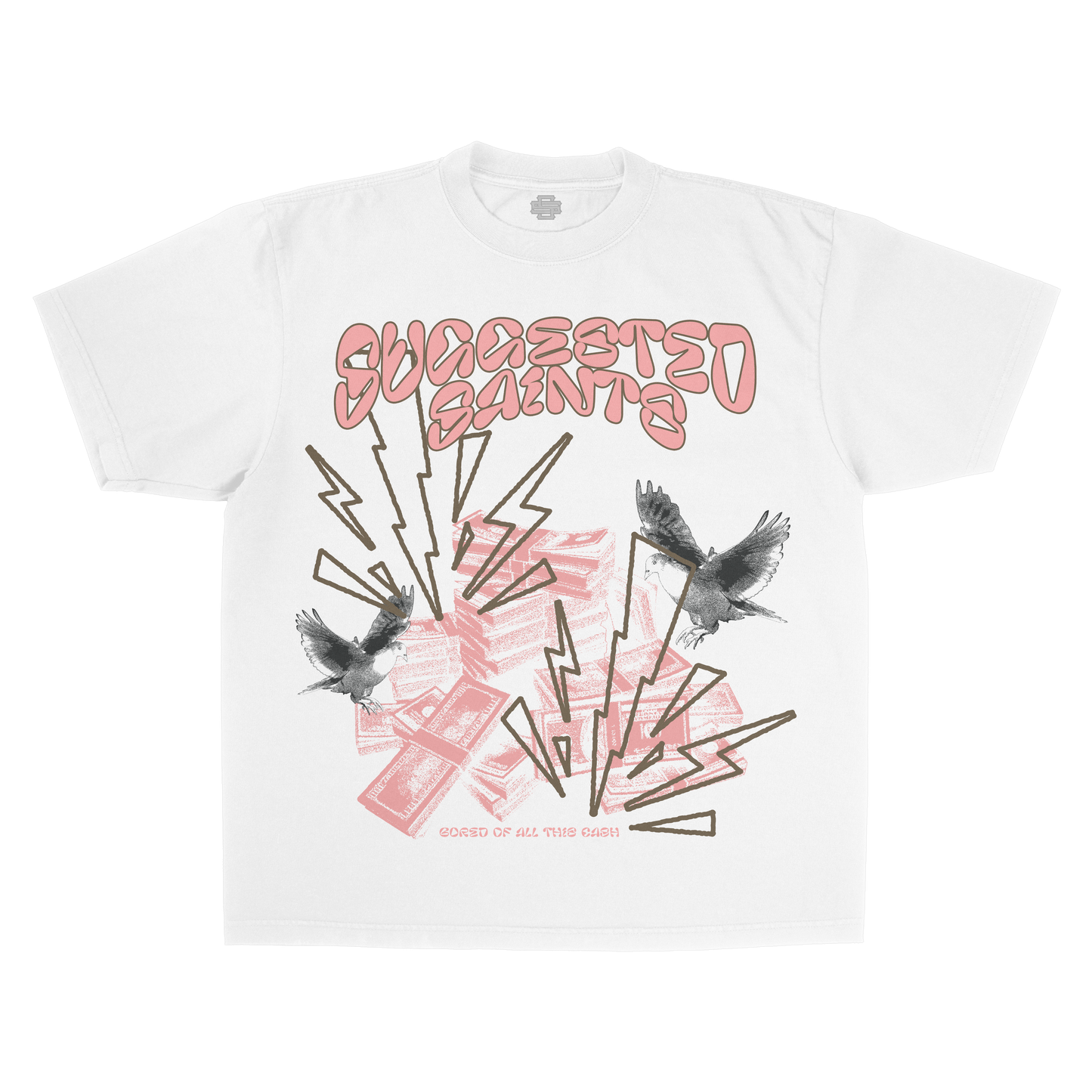 SS Birds & Cash - White T-Shirt