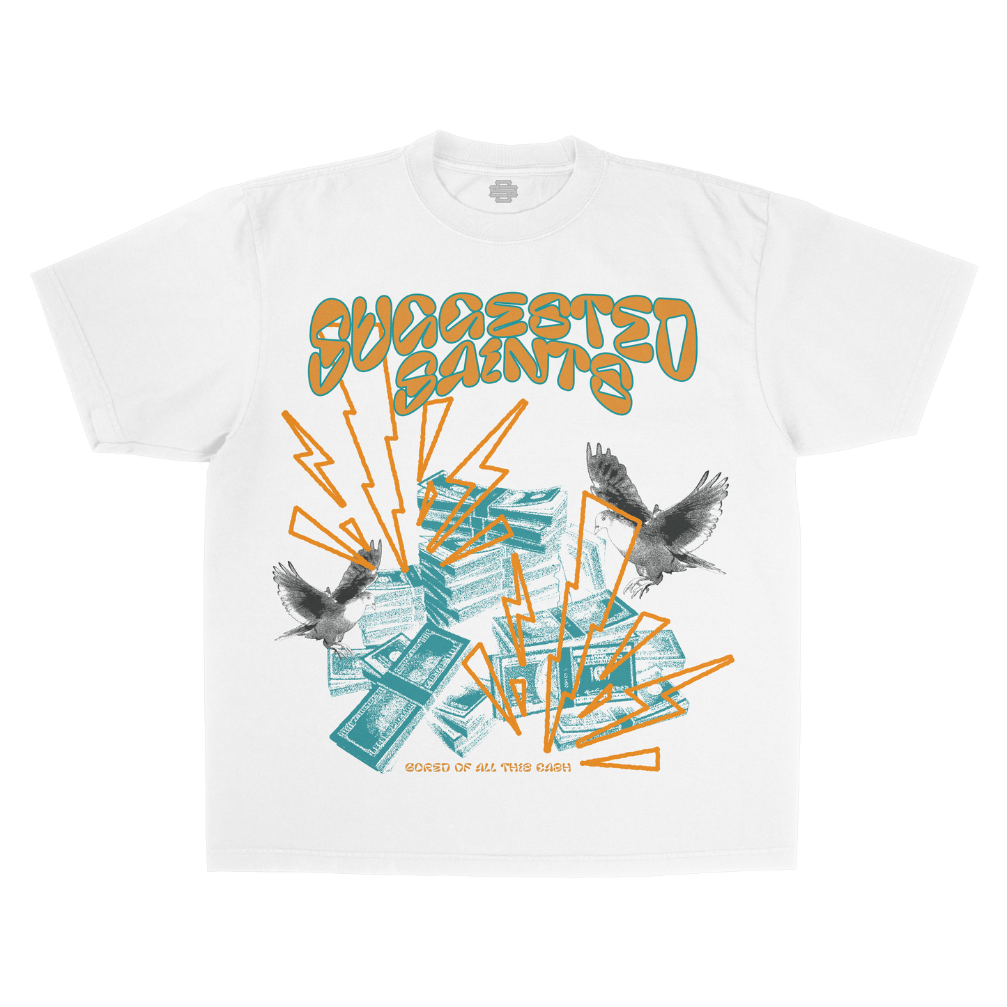 SS Birds & Cash - White T-Shirt