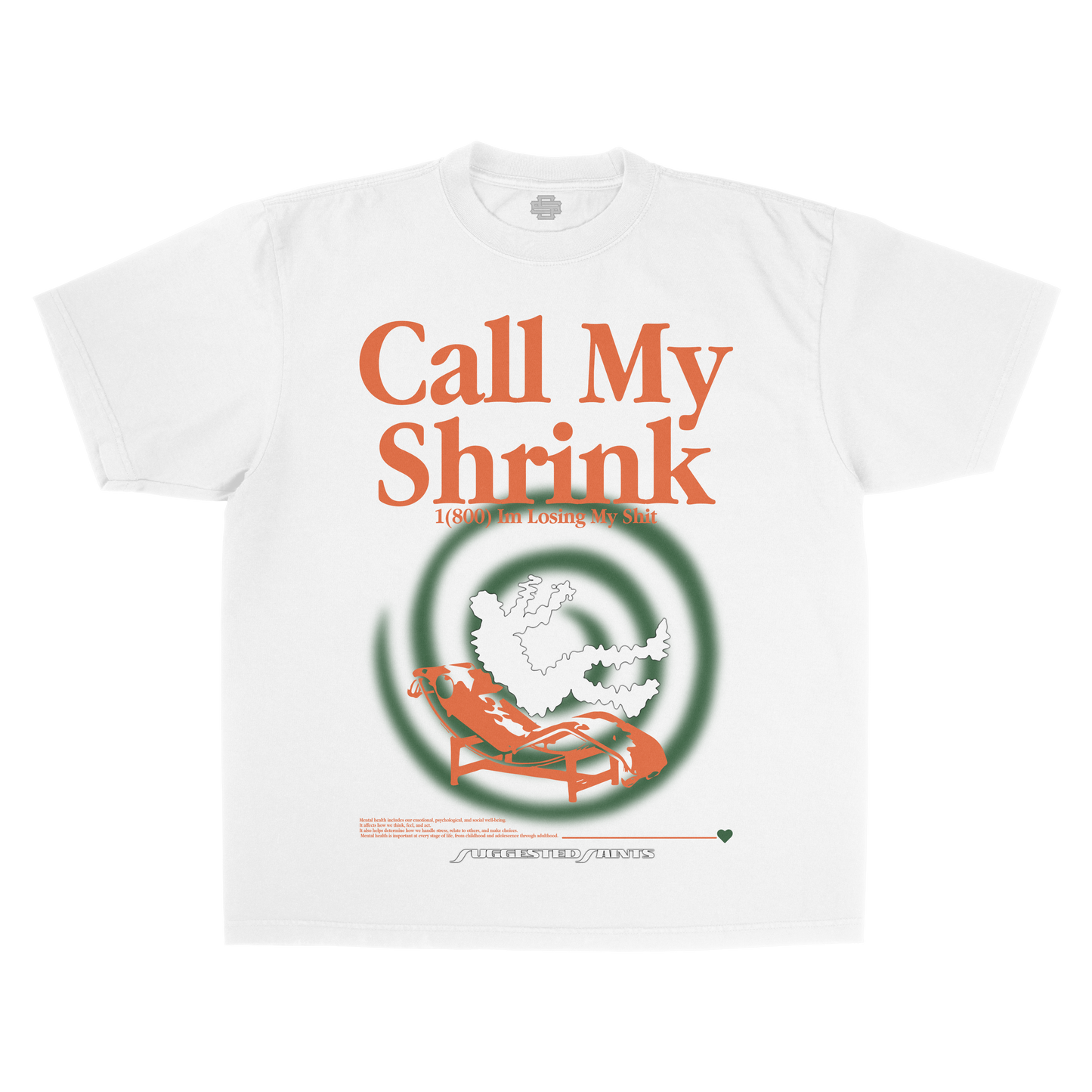 SS Call My Shrink - White T-Shirt