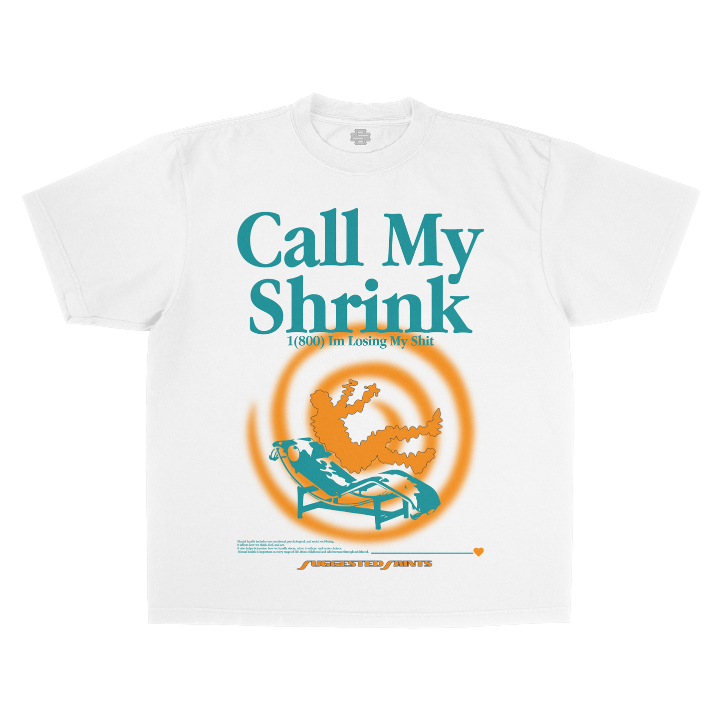 SS Call My Shrink - White T-Shirt