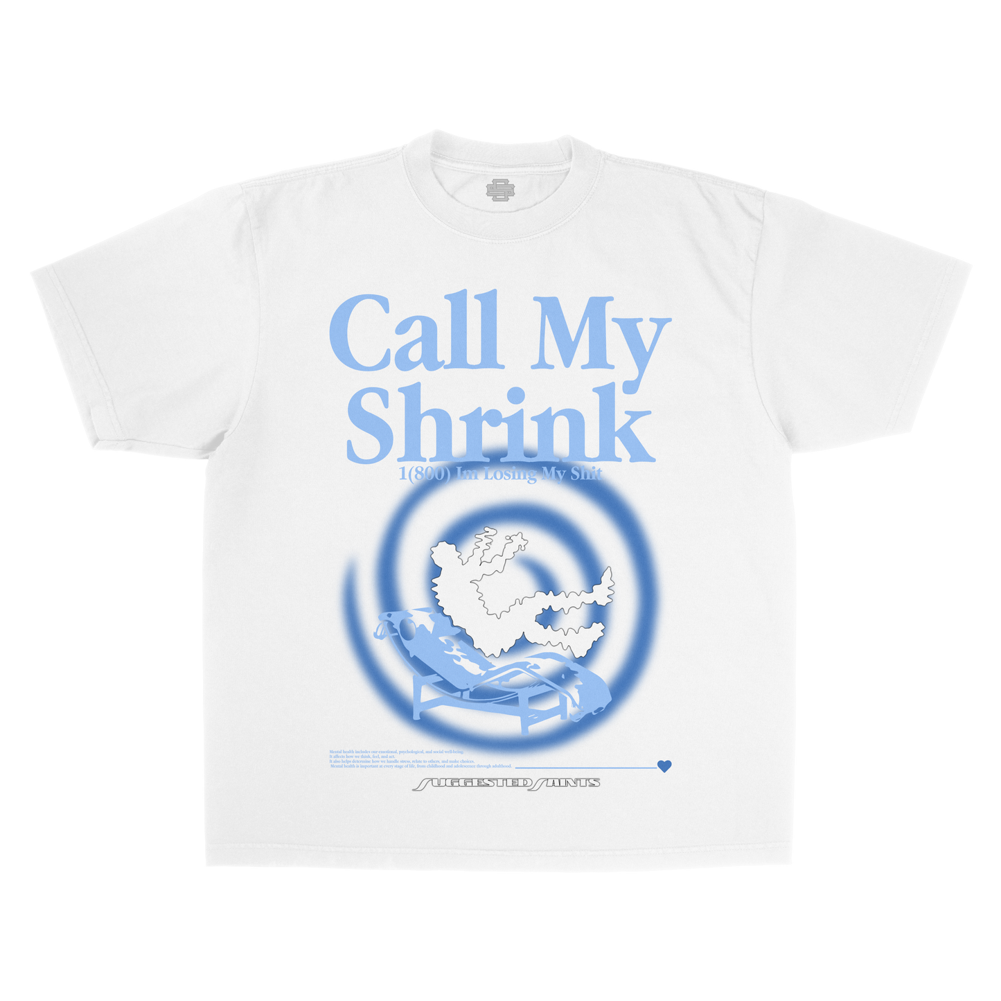 SS Call My Shrink - White T-Shirt