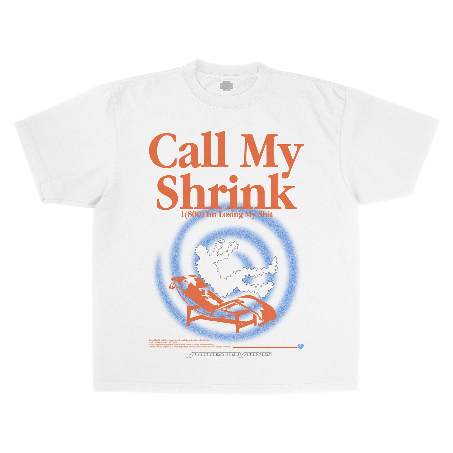 SS Call My Shrink - White T-Shirt