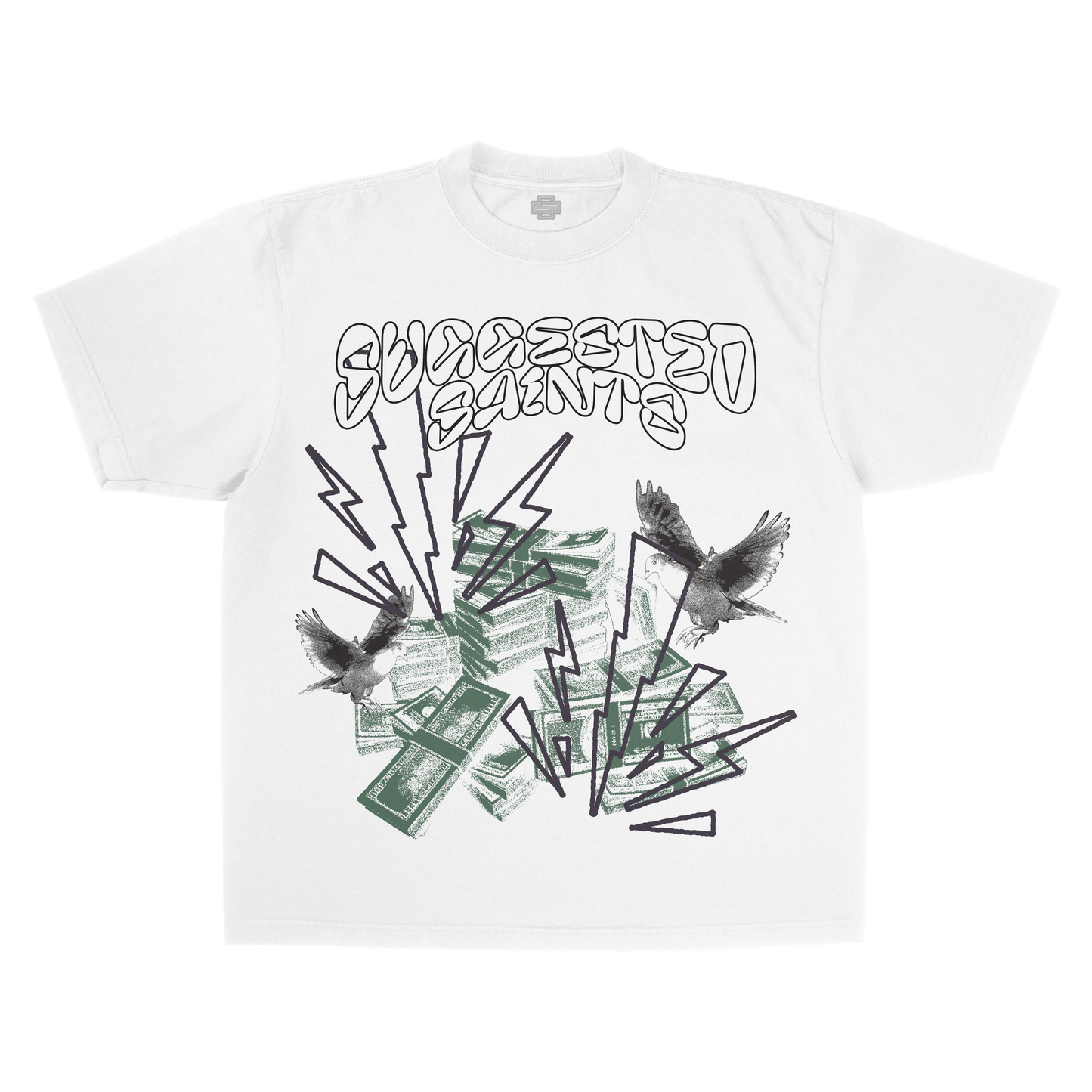 SS Birds & Cash - White T-Shirt