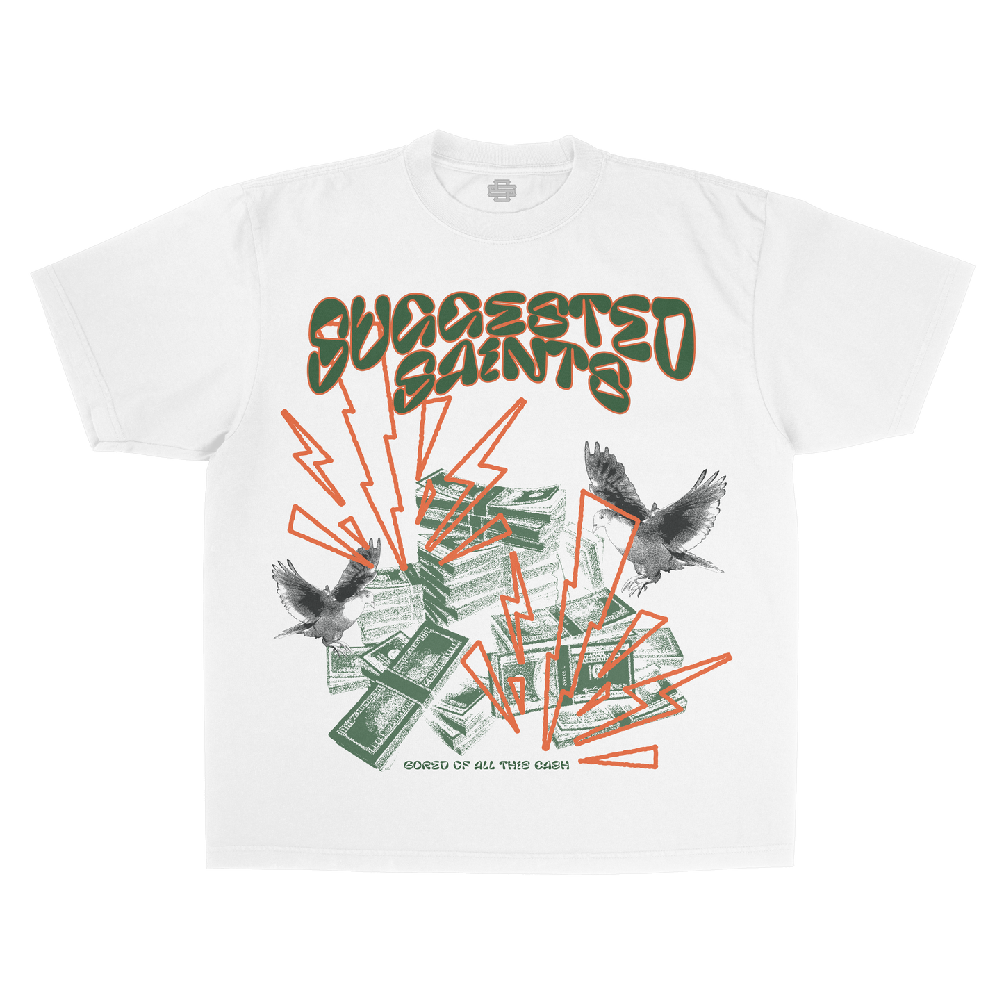 SS Birds & Cash - White T-Shirt