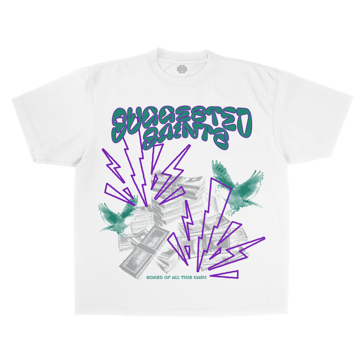 SS Birds & Cash - White T-Shirt